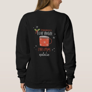 Kaffe av roligt, vitt kaffe, älskare, julkaffe t shirt