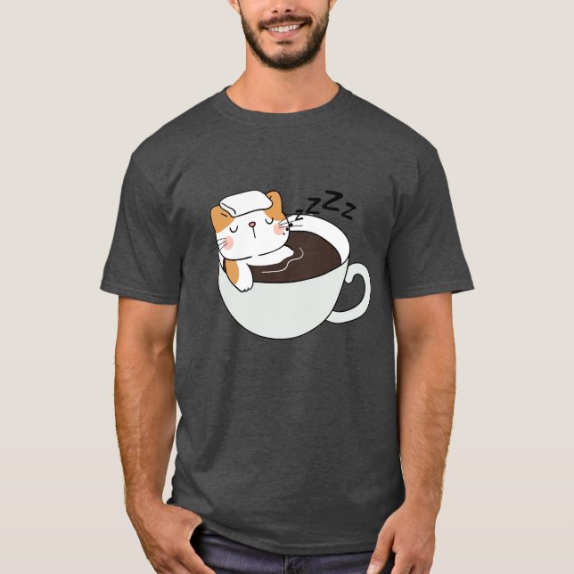 Kaffe av Tecknad T Shirt (Framsida)