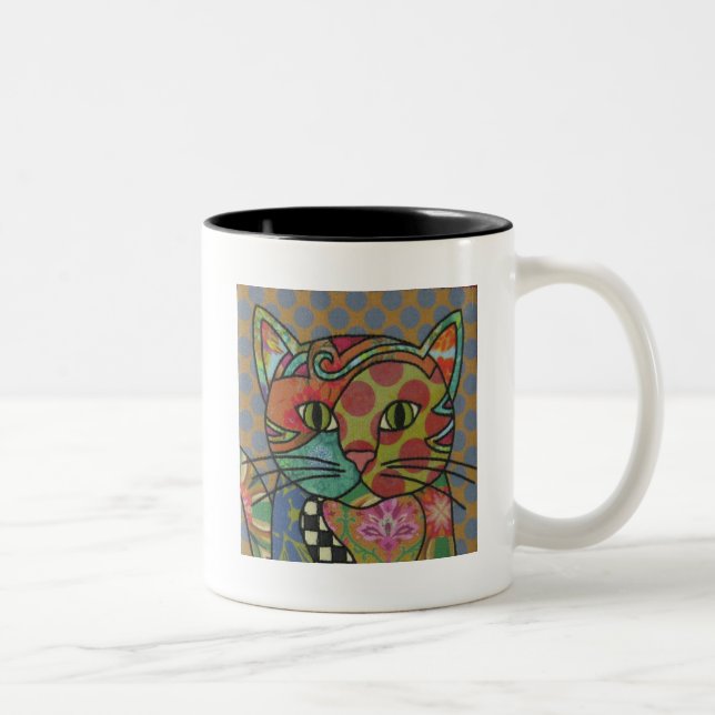 Kaffe av textil konst Mugg (Höger)