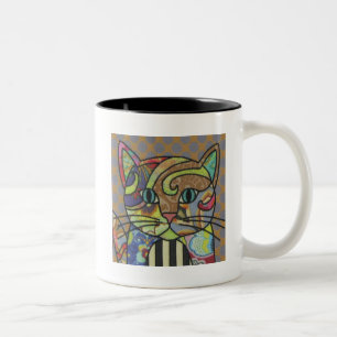 Kaffe av textil konst Mugg