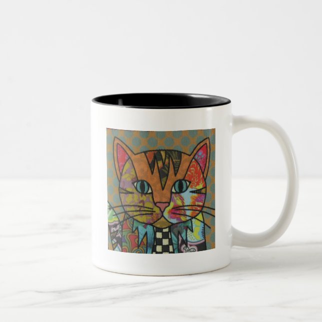Kaffe av textil konst Mugg (Höger)