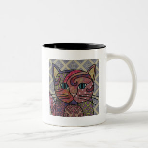 Kaffe av textil konst Mugg