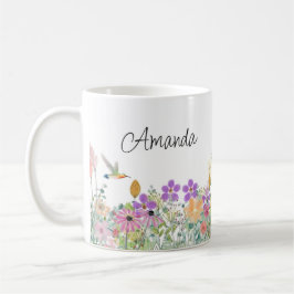 Kaffe av Wildblommor och Blommigt av grey Mugg