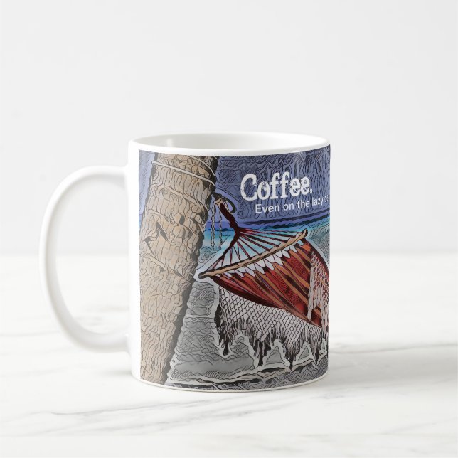 Kaffe. Även på de lata dagarna… Kaffemugg (Vänster)