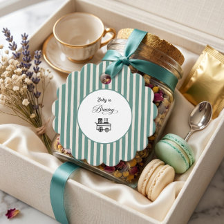 Kaffe Baby Är Brygg Modern Baby Shower Förmånsetik Gåvor Etiketter