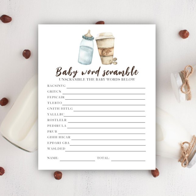 Kaffe baby shower - Babyspråk förvrängning (Skapare uppladdad)