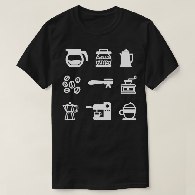 Kaffe Barista 4 T Shirt (Design framsida)