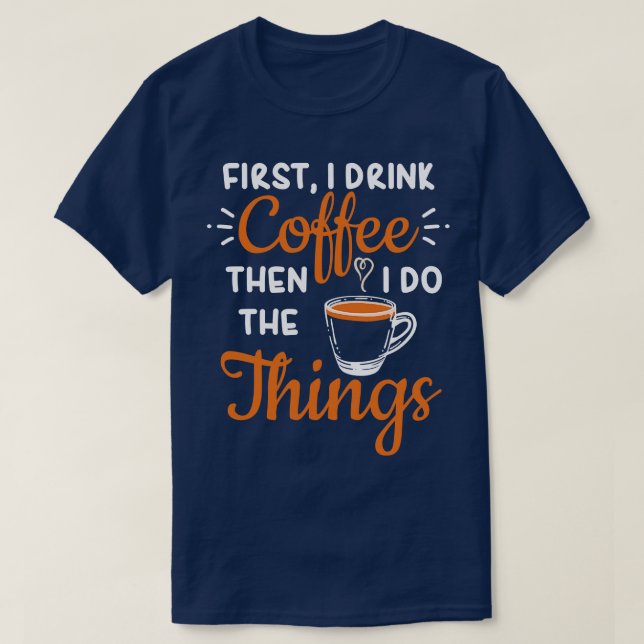 Kaffe Barista Coffee Älskare 4 T Shirt (Design framsida)