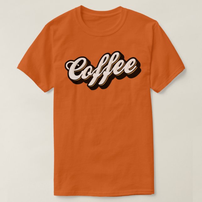 Kaffe Barista-typ T Shirt (Design framsida)