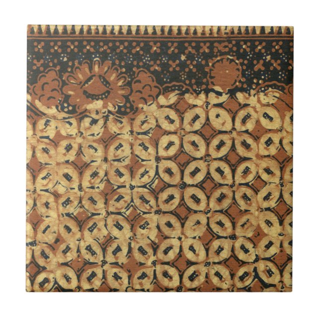 Kaffe Bean Earthy Boho Rustic Kakelplatta (Framsidan)