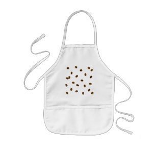 Kaffe Bean Mönster Barnförkläde