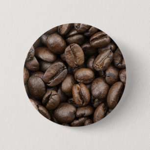 Kaffe Bean Mönster Knapp