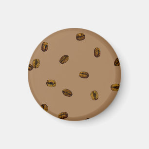 Kaffe Bean Mönster Magnet