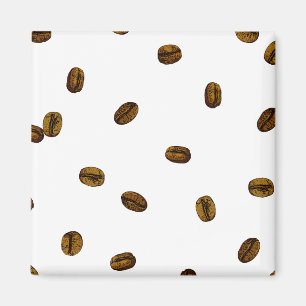 Kaffe Bean Mönster Magnet