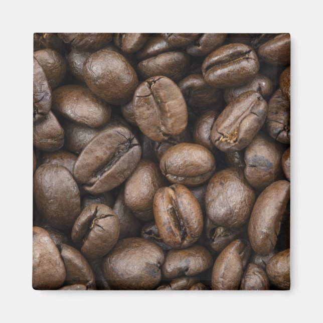 Kaffe Bean Mönster Magnet (Framsidan)