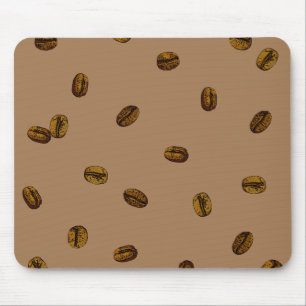 Kaffe Bean Mönster Musmatta