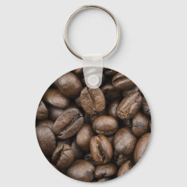 Kaffe Bean Mönster Nyckelring
