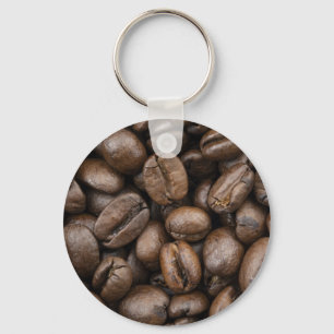 Kaffe Bean Mönster Nyckelring