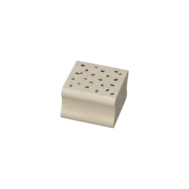 Kaffe Bean Mönster Stämpel (Stämpel)