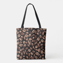Kaffe Bean Mönster Tygkasse
