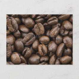 Kaffe Bean Mönster Vykort
