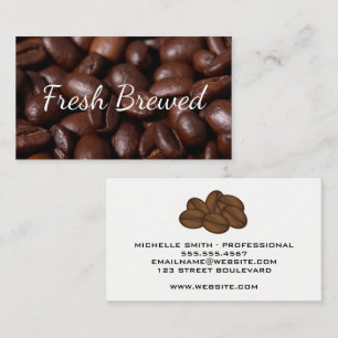 Kaffe Bean Pile Visitkort
