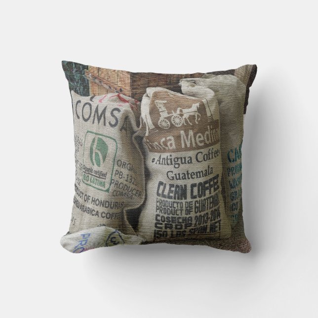 Kaffe Bean Sacks Cushion Kudde (Framsida)