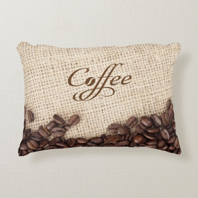 KAFFE BEANS PILLOW PRYDNADSKUDDE (Framsidan)