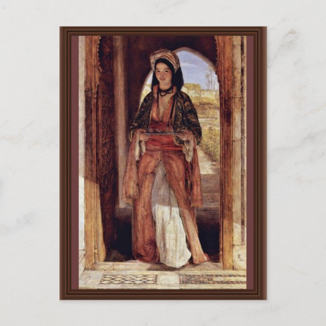 Kaffe Bearer by Lewis John Frederick Vykort (Framsida)