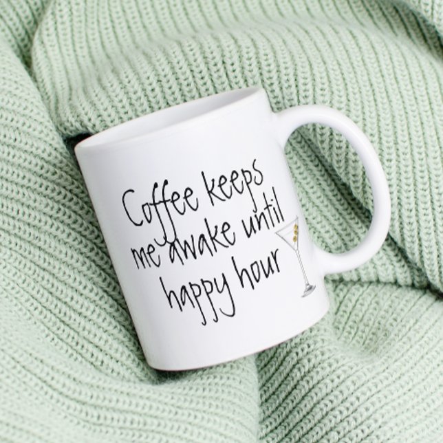 Kaffe Behållor mig AVakna tills Lycklig Timny Kaffemugg (Skapare uppladdad)