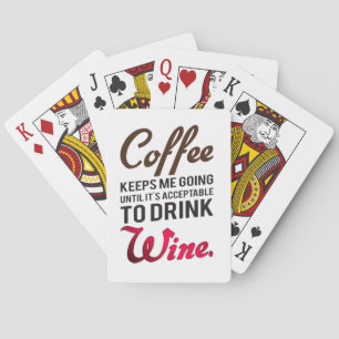 Kaffe behållor mig till vin casinokort