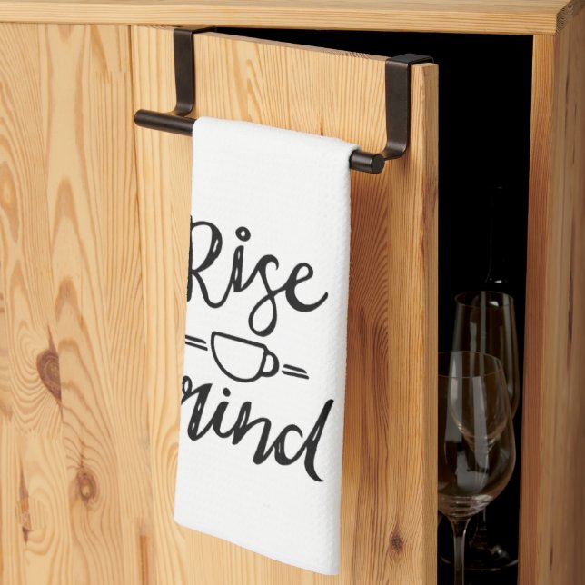 Kaffe, behandlat kökshandduk (Thirds Fold)
