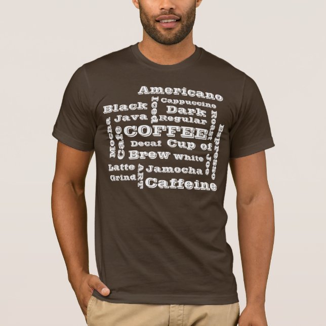 Kaffe benämner skjortan t-shirt (Framsida)