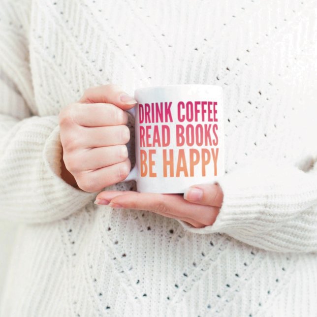 Kaffe Böcker Lycka Kaffe Mugg (Skapare uppladdad)