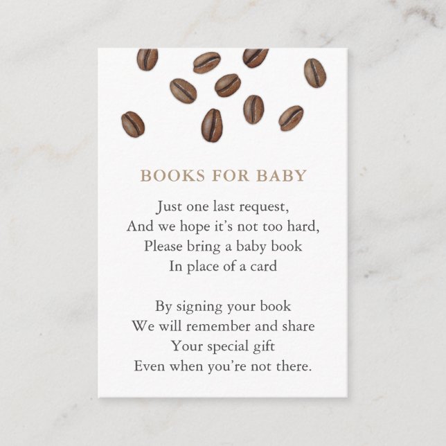 Kaffe Bokar för Baby Bibliotek moderna babyskor Tilläggskort (Framsida)