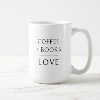 Kaffe + Bokar + Kärlek Mugg