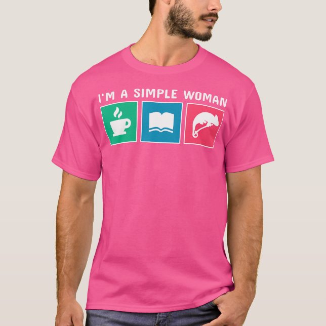 Kaffe Bokar och Chameleon Pet T Shirt (Framsida)