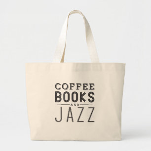 Kaffe, bokar och Jazz Jumbo Tygkasse