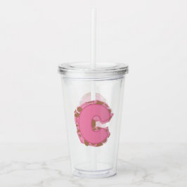 Kaffe Bokstav C: Monogram Initial Take Away Mugg