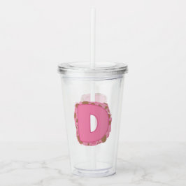 Kaffe Bokstav D: Monogram Initial Take Away Mugg