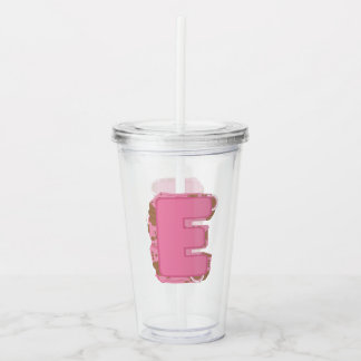 Kaffe Bokstav E: Monogram Initial Take Away Mugg