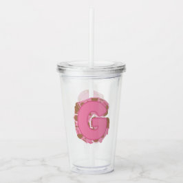 Kaffe Bokstav G: Monogram Initial Take Away Mugg