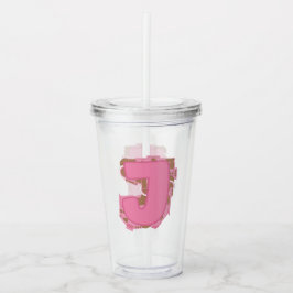 Kaffe Bokstav J: Monogram Initial Take Away Mugg