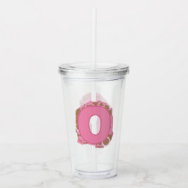 Kaffe Bokstav O: Monogram Initial Take Away Mugg
