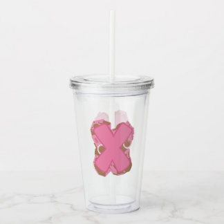 Kaffe Bokstav X: Monogram Initial Take Away Mugg