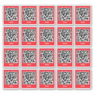 Kaffe Bord QR-kod dekal   Digital meny skanning