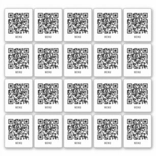 Kaffe Bord QR-kod dekal   Digital meny skanning
