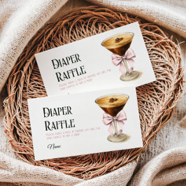Kaffe Bow Espresso Martini Baby Shower Diwer Tilläggskort