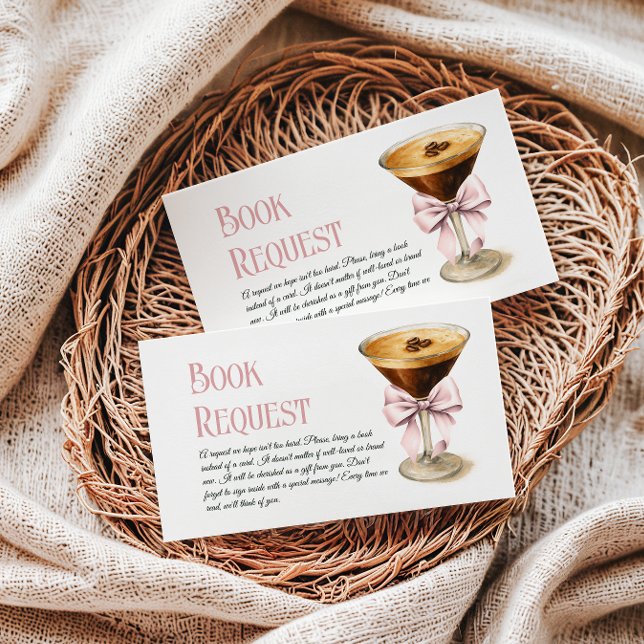 Kaffe Bow Espresso Martini Bok för babyskor Tilläggskort (Skapare uppladdad)