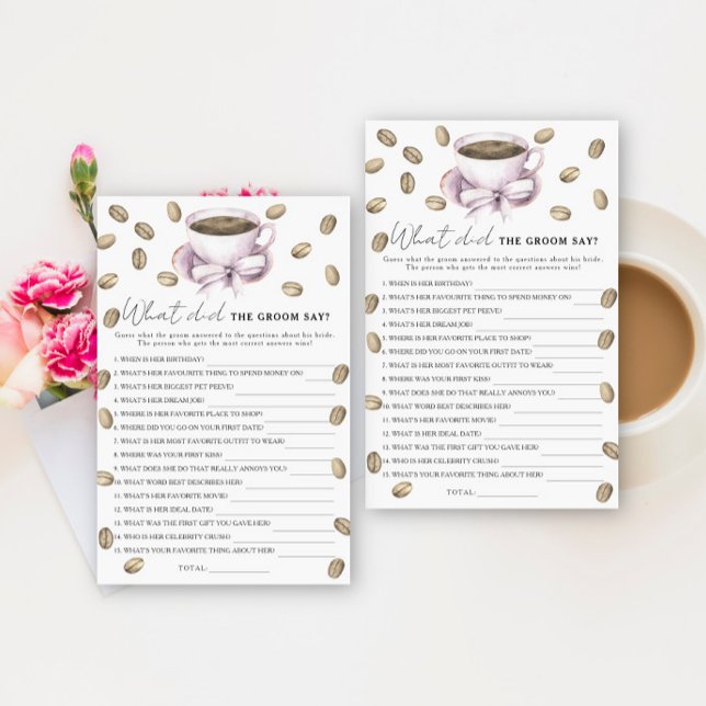 Kaffe & Bow-Möhippa Vad sa brudgummen? (Skapare uppladdad)